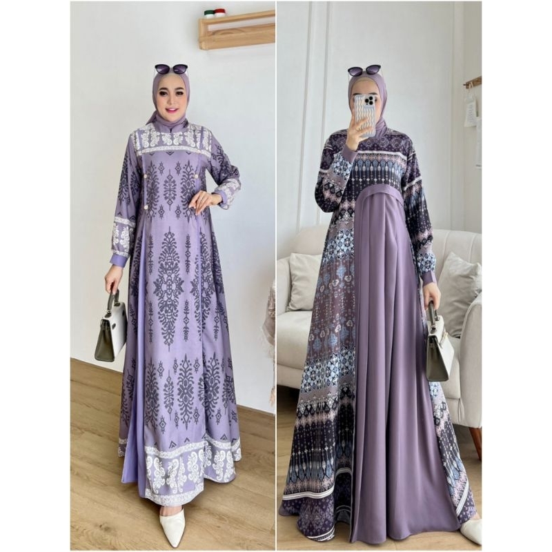 Dress Pesta Elijah Aiza Hania Gausia Lionel richi mix royal twist mewah terbaru baju kondangan gamis