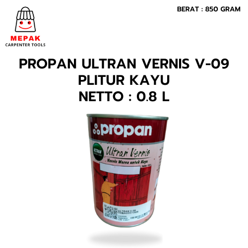 Vernis Kayu Propan Ultran Vernis V-09 1L Plitur Kayu