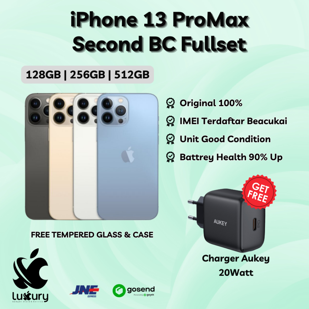 [ iBox ] iPhone 13 Pro Max 128GB 256GB 512GB Second Original Fullset