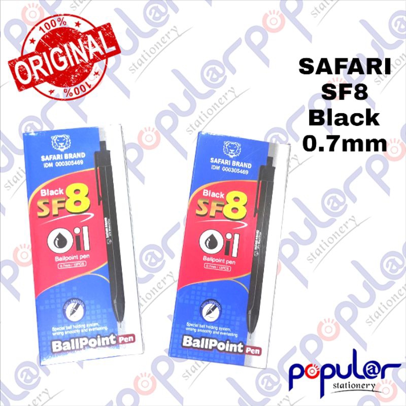 

Bolpoint Safari SF-8 0.7mm ( 1Dzn / 12Pcs)