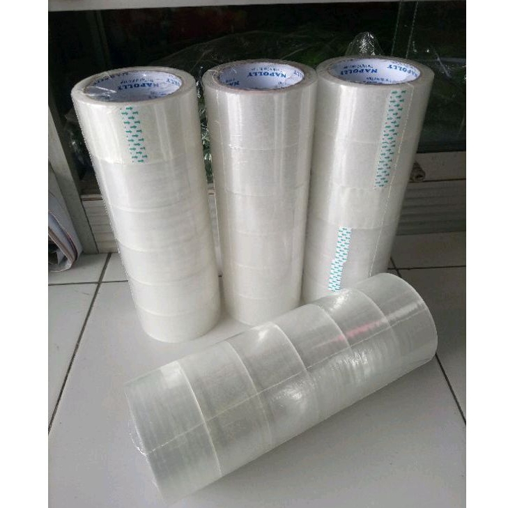 

lakban besar solasi tape 2 inch bening