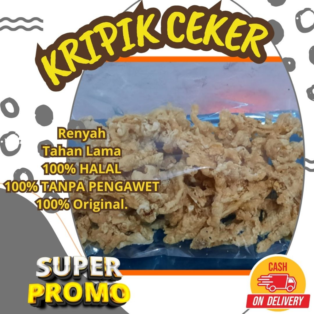 

KRIPIK CEKER AYAM, KERIPIK CEKER AYAM ASLI, KERIPIK CEKER AYAM 1KG 500GRAM 300 GRAM 100 GRAM, KERIPIK CEKER AYAM MURAH