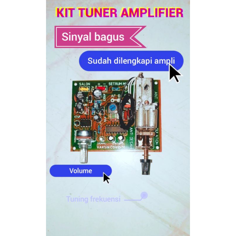 kit radio tuner FM amplifier