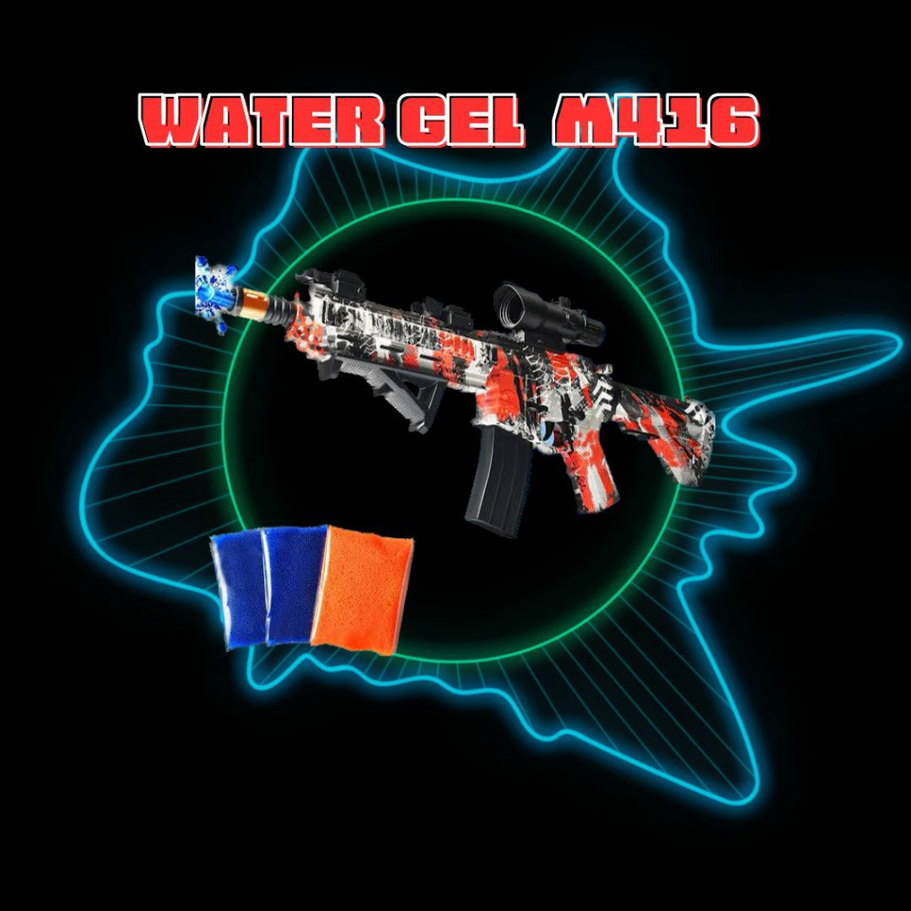 Mainan Anak Outdoor M416 - Pistol Mainan Air Anak Hadiah Anak