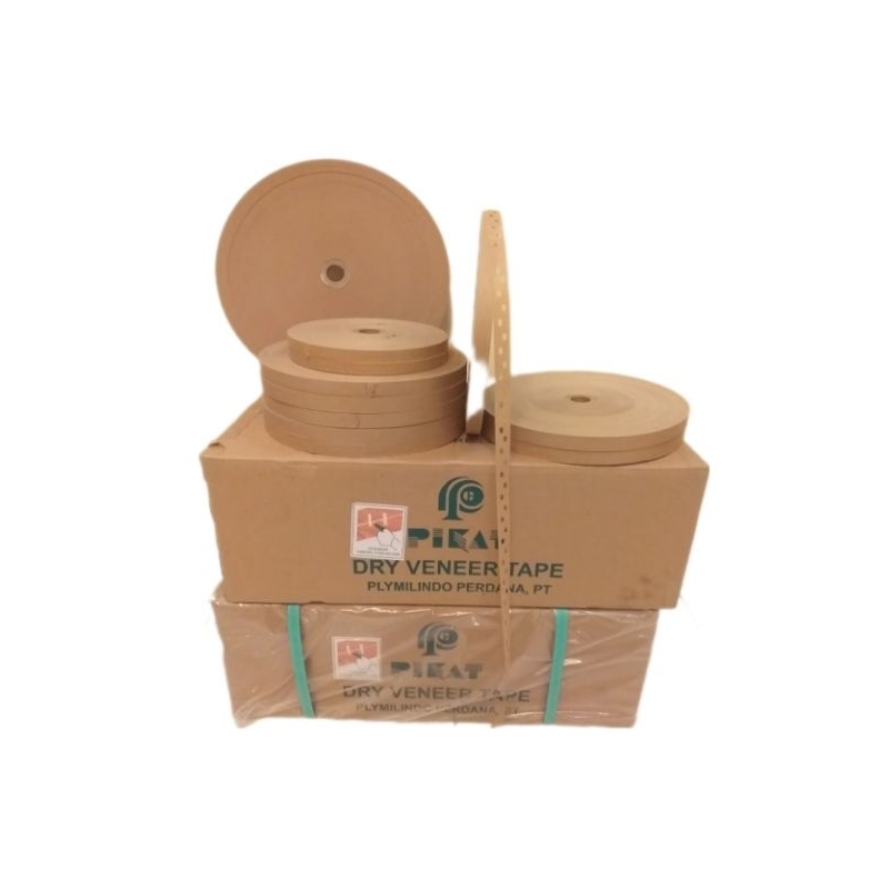Gummed Tape 13mm×300m / Veneer Tape / Isolasi / Lakban Veneer Pikat 13mm×300m Eceran Dan Grosir
