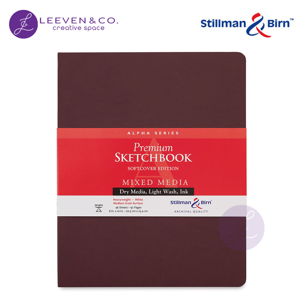 

STILLMAN & BIRN 150GSM SKETCHBOOK SOFTCOVER 20 X 25 CM (8 X 10 INCH) PORTRAIT 46 SHEETS