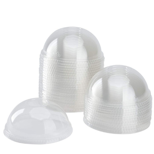 Tutup Gelas Plastik Cembung Dome Lid Cup PET / Tutup Cembung Cup Gelas Plastik PET merek Starindo