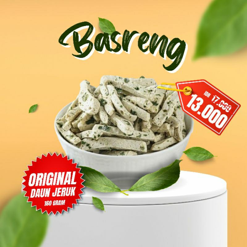 

nyomil BASRENG bakso goreng rasa original daun jeruk - netto 160 gram