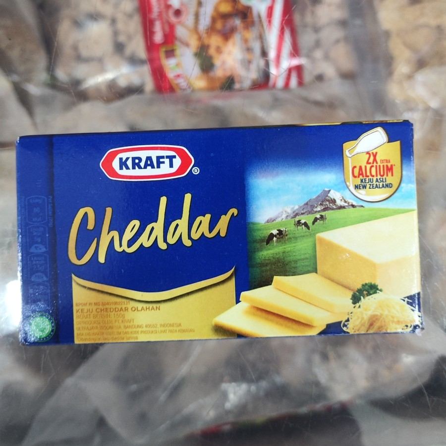 

Kraft Cheddar keju 165 gr