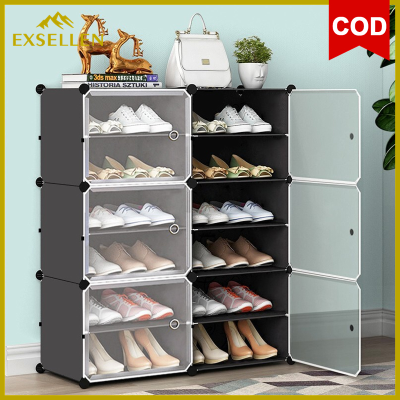 Rak Sepatu Anti Debu Layer Tebal Shoe Rack Portable Serbaguna Kotak Sepatu Portable