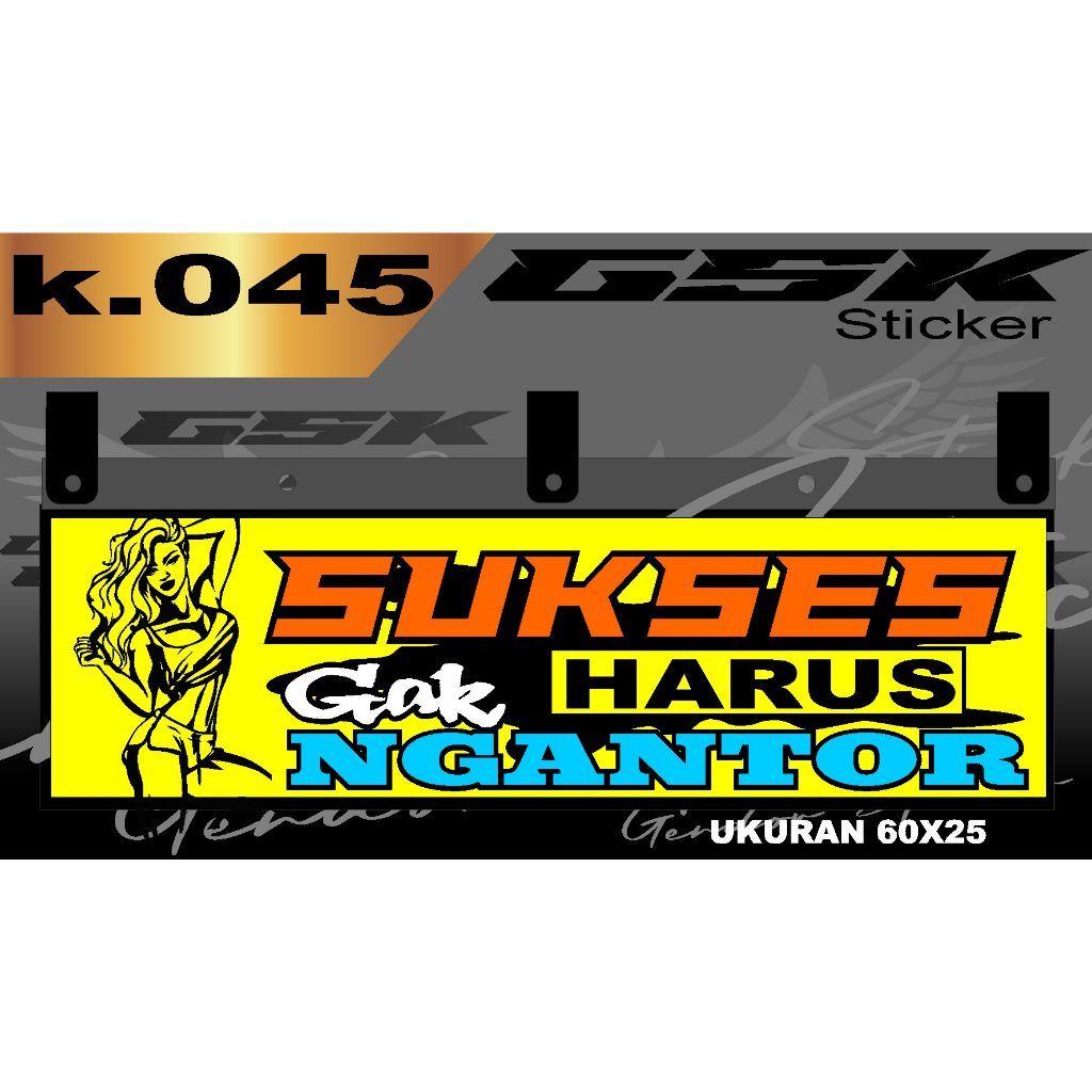 Stiker Cutting Karpet Belakang Truk All Sticker Variasi Karpet k.045