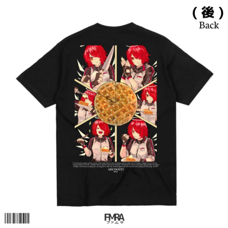 FAMURA T-Shirt / Kaos Baju Arknights Exusiai Apple Pie