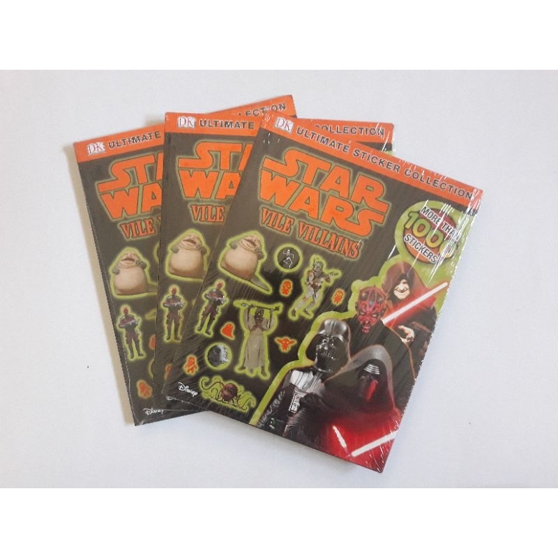 DK Ultimate Sticker Collection - Star Wars Vile Villains - BBW Sticker Book / Buku Stiker