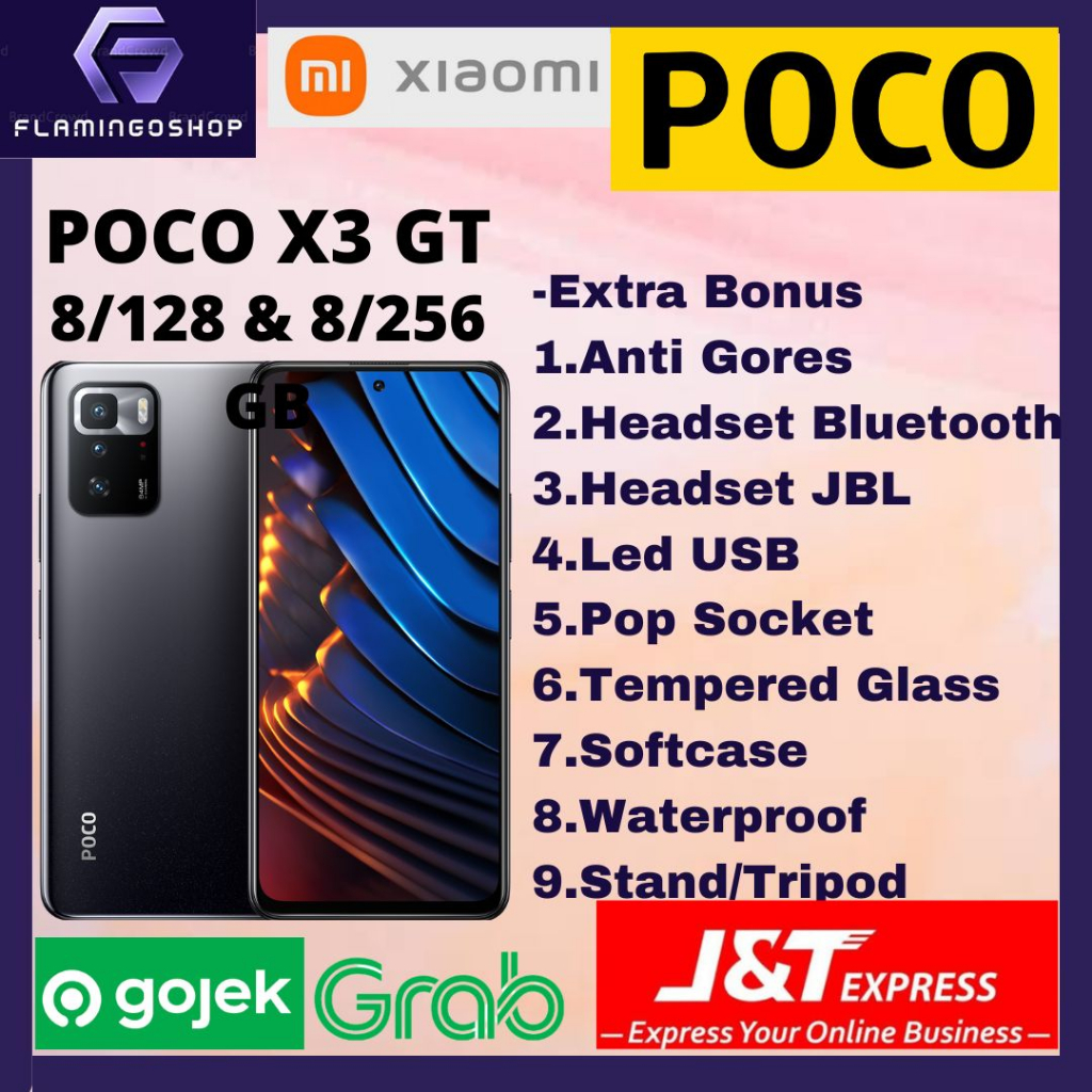 XIAOMI POCO X3 GT 5G RAM 8/128 GB & 8/256 GB GARANSI RESMI XIAOMI