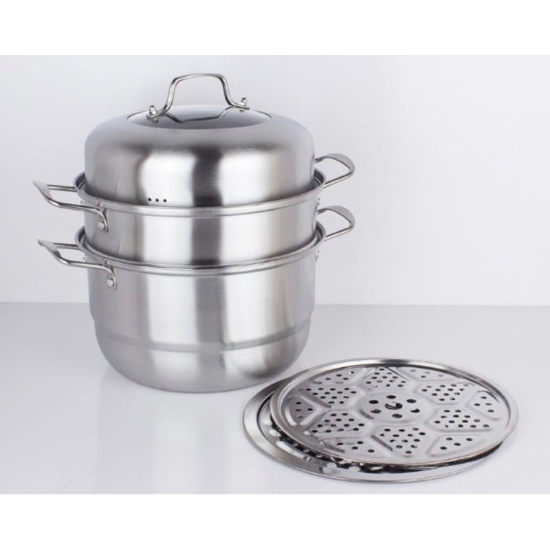 steamer susun 2 / steamer 28cm / steamer stainless / panci steamer 28cm