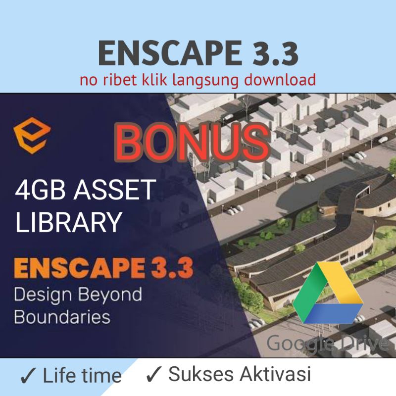Enscape 3.3 Bonus Asset Library 4GB