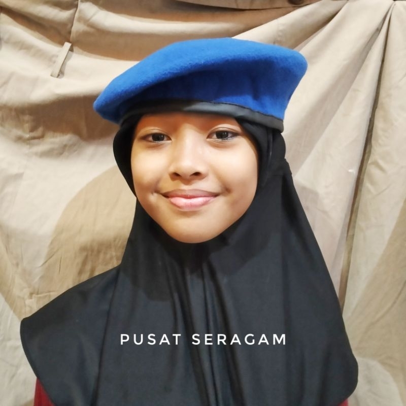 Pusat Seragam | BARET DEWASA | BARET POLAIRUT | BARET BIRU | BARET BIRU BINHUR