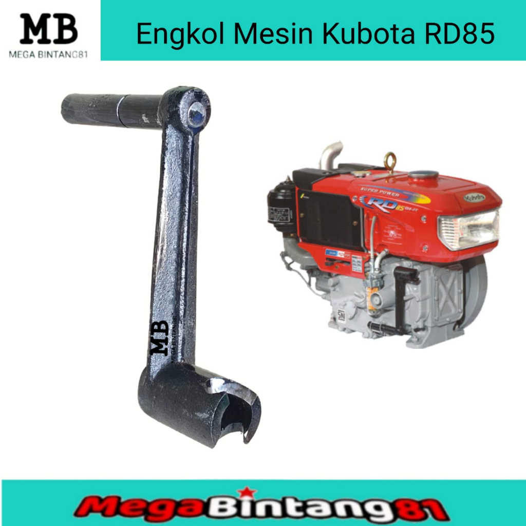 engkol mesin kubota RD85 starting handle diesel kubota RD 85