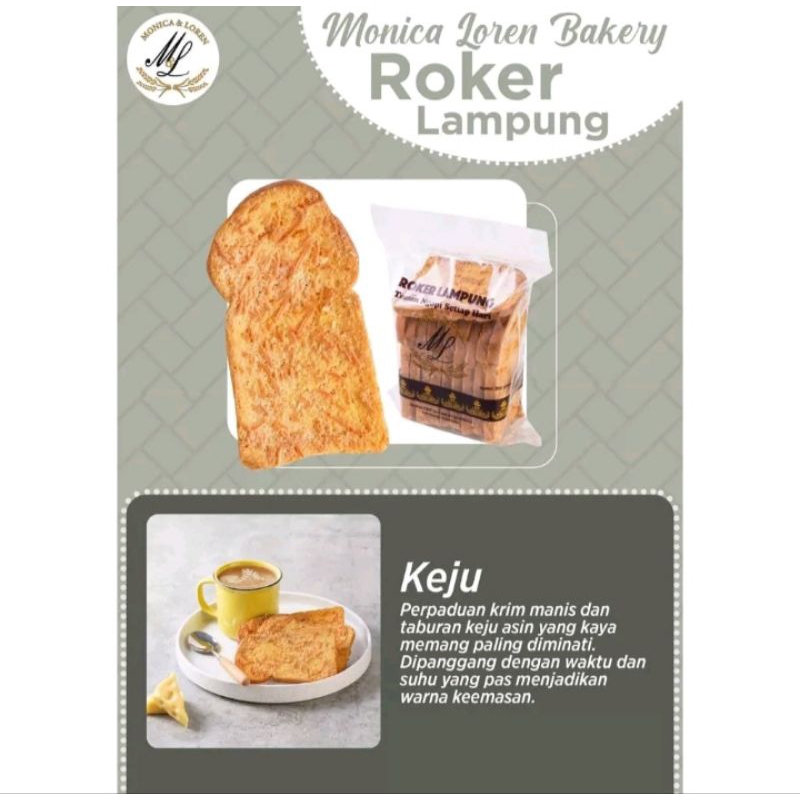 

Roti kering Monica & Loren khas Lampung Rasa Keju 250 gr