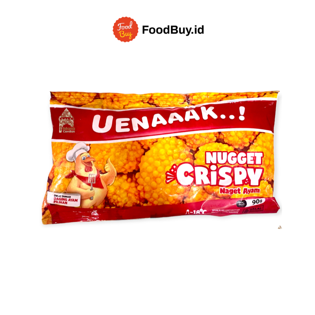 

Belfoods Uenaaak Nugget Crispy Naget Ayam 90 gr