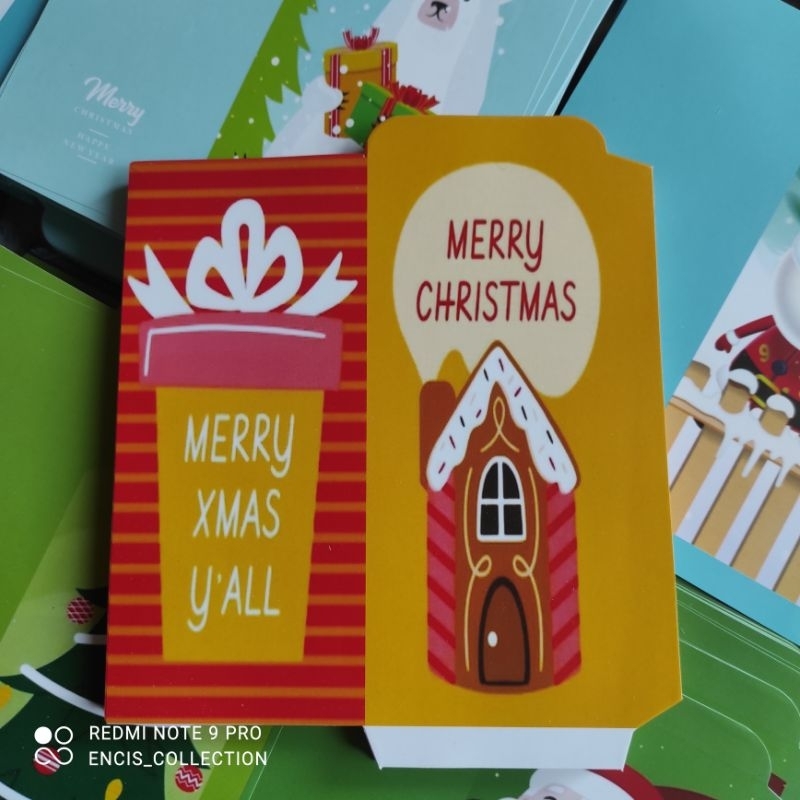 

[100 Lembar] Amplop Natal UK Jumbo free plastik