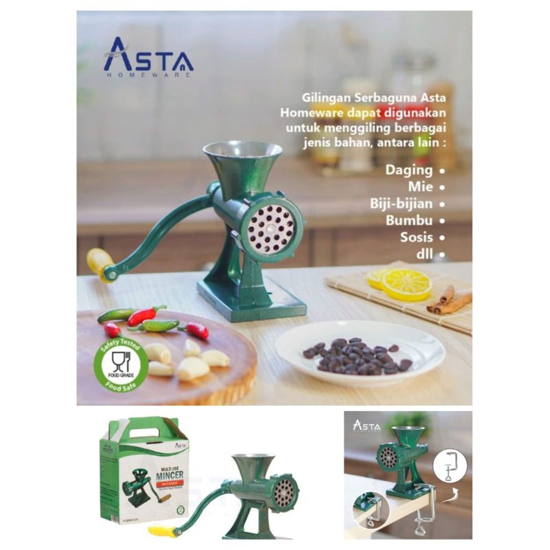 Gilingan daging manual asta