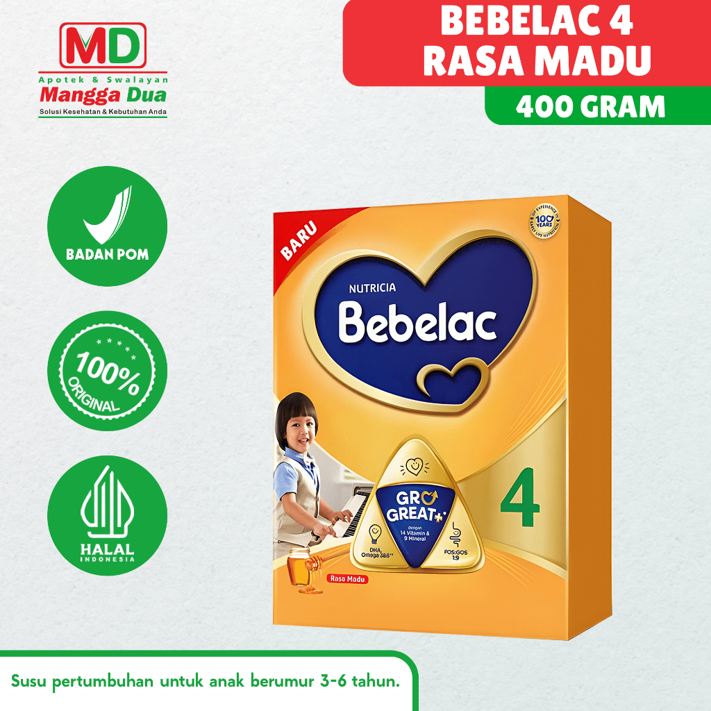 

Susu Formula Anak Bebelac 4 Madu 400gr