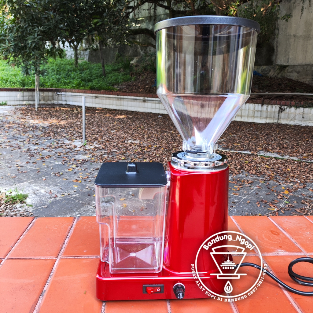 Grinder Kopi Elektrik Tipe 018 Coffee Grinder Warna Merah