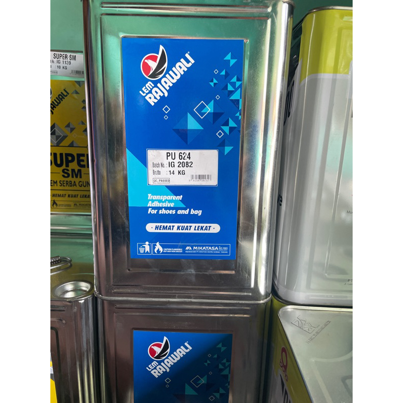 

lem pu rajawali isi 14kg (lem putih)
