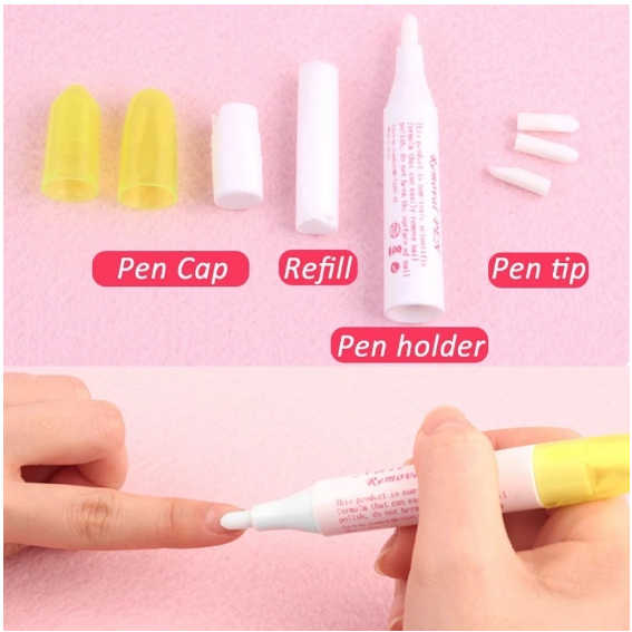Nail gel polish remover pen removal