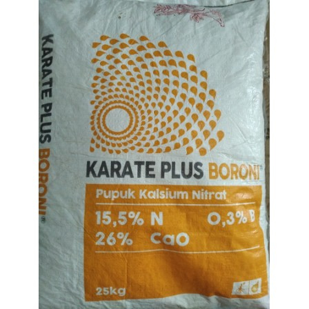Meroke KARATE PLUS BORONI 25 kg - Pupuk Kalsium Nitrat