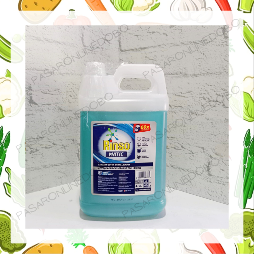 Rinso Matic Professional Deterjen Laundry Cair 4.5 L Jerigen