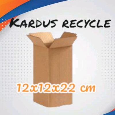 

kardus recycle 12x12x22 cm box packing souvenir packaging