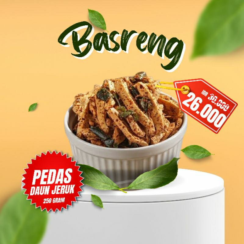 

nyomil BASRENG pedas daun jeruk - netto 250 gram