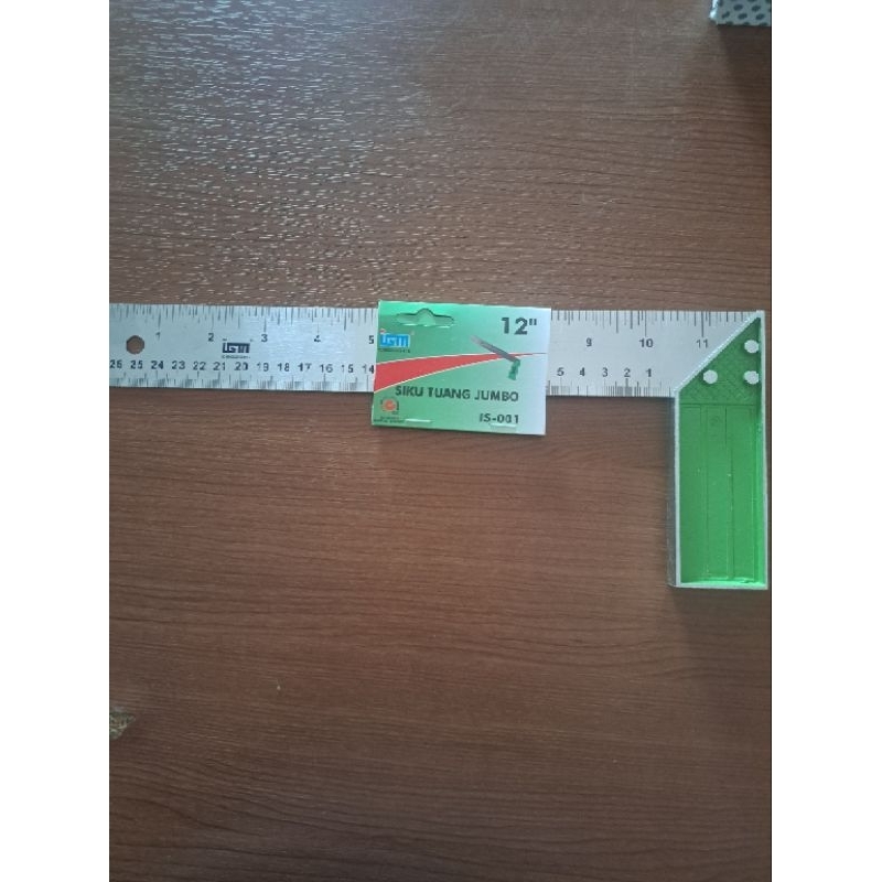 

PASEKON PENGGARIS SIKU BESI PLAT 12" IGM,tebal