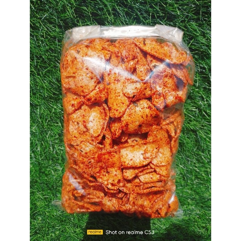 

ADR Basreng koin keripik basreng bulat pedas daun jeruk isi Gram