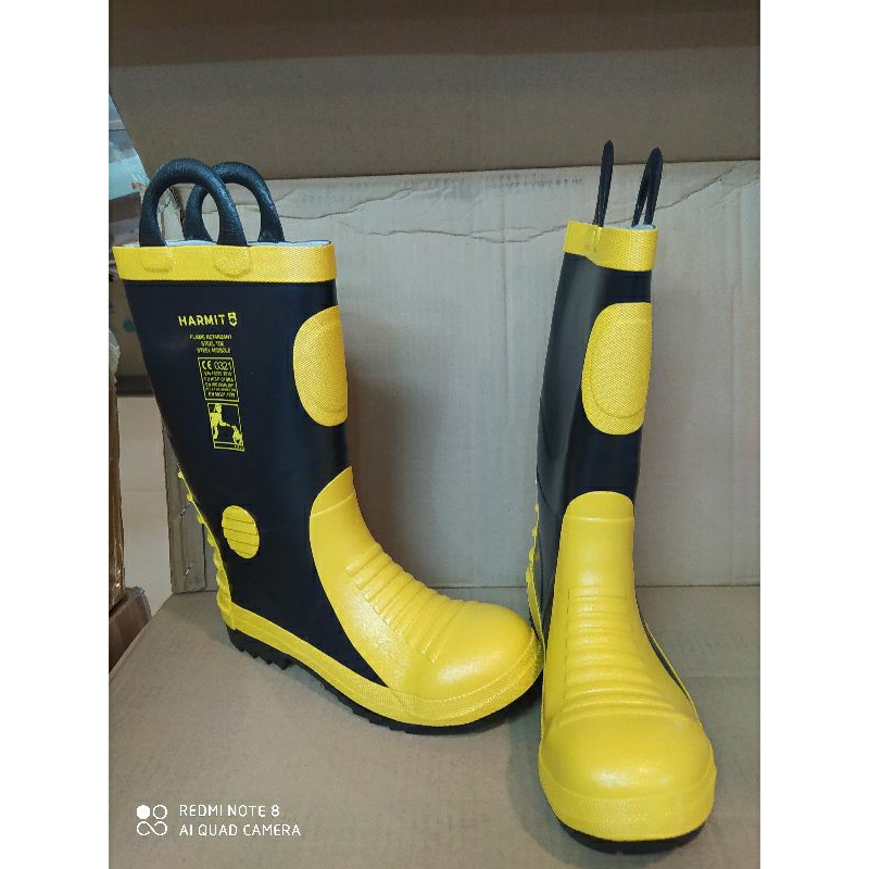 Sepatu boot pemadam HARMIT /Sepatu boot pemadam kebakaran