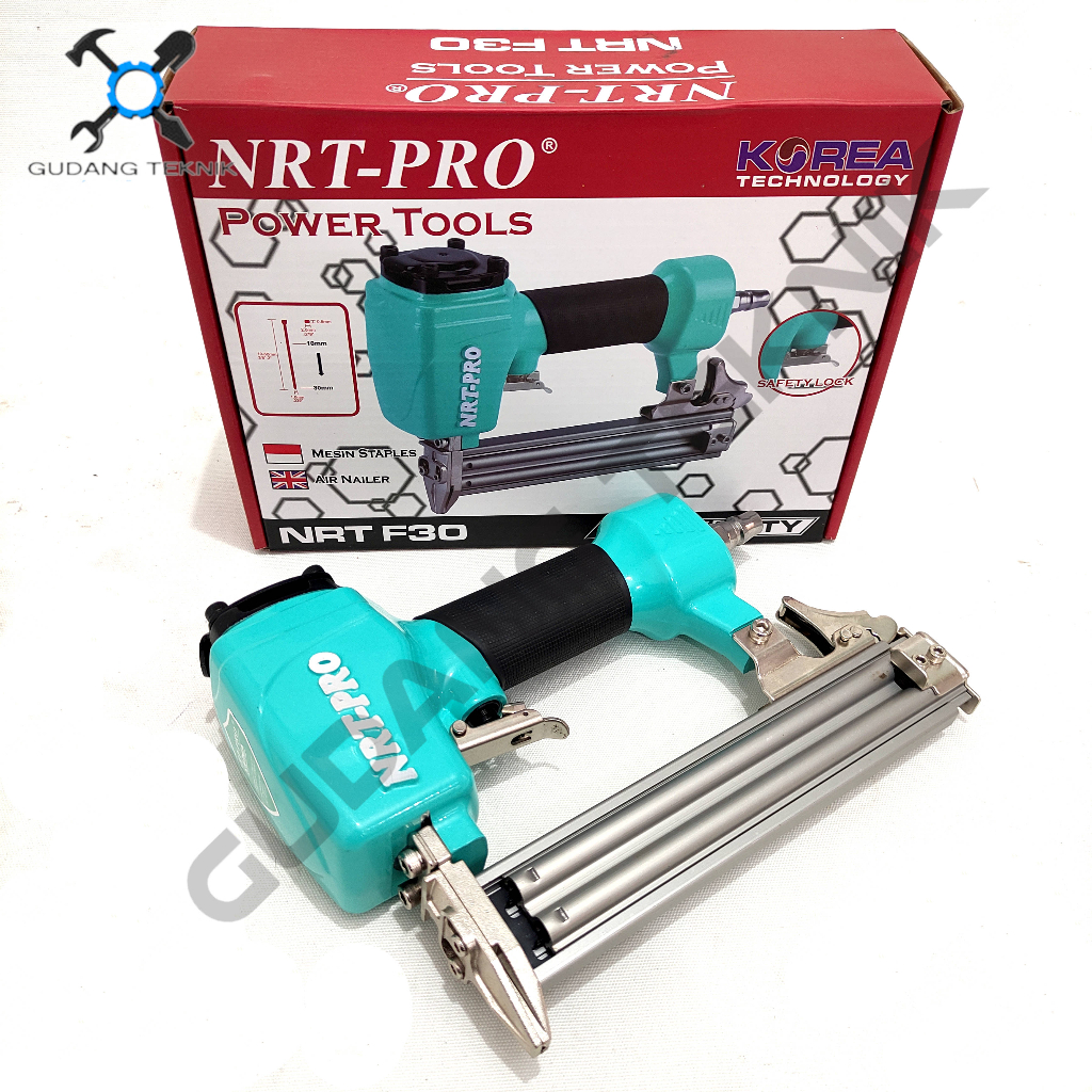 MESIN PAKU TEMBAK ANGIN F30 NRT PRO / Air Nailer Norita Paku Lurus F-30 Alat Staples Stapler Paku Te