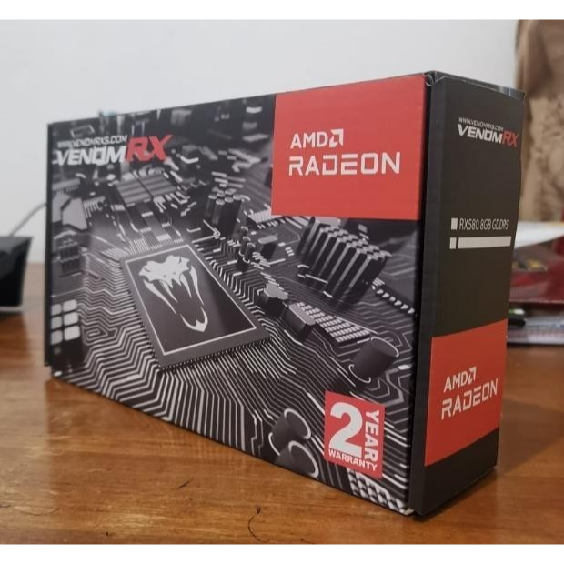 VGA VenomRX Radeon RX 580 8GB GDDR5 256Bit GARANSI RESMI 2 TAHUN