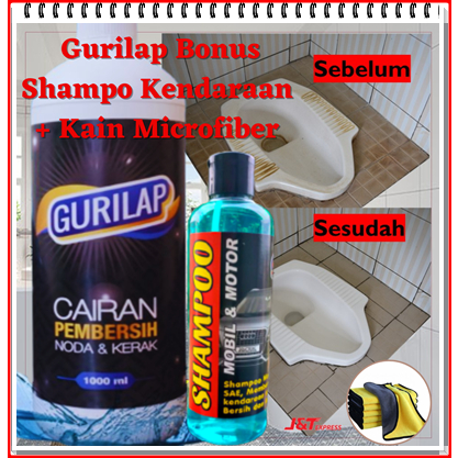 Gurilap Pembersih Ampuh Ajaib Bonus Shampo Mobil Motor Kemasan Baru Murah Pembersih Noda Dan Kerak M