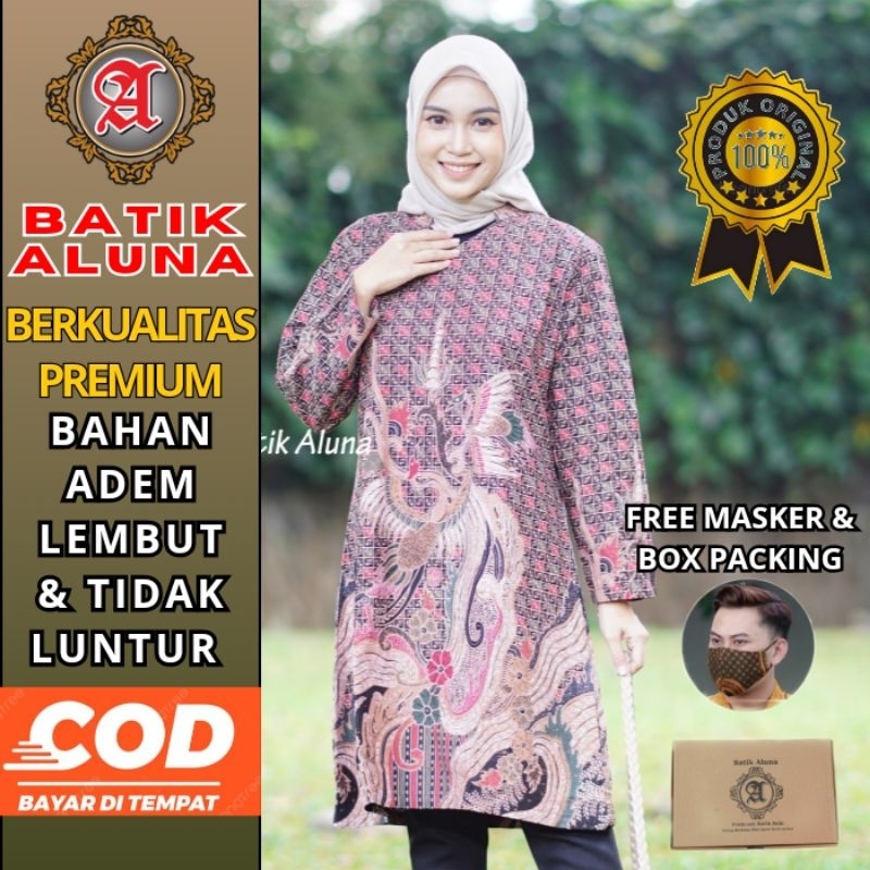 Batik Solo Wanita Tunik Modern Premium TBA 062