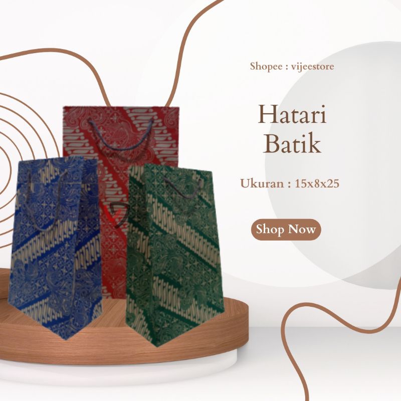 

PAPERBAG HATARI BATIK 15X8X25/GOODIE BAG SOUVENIR