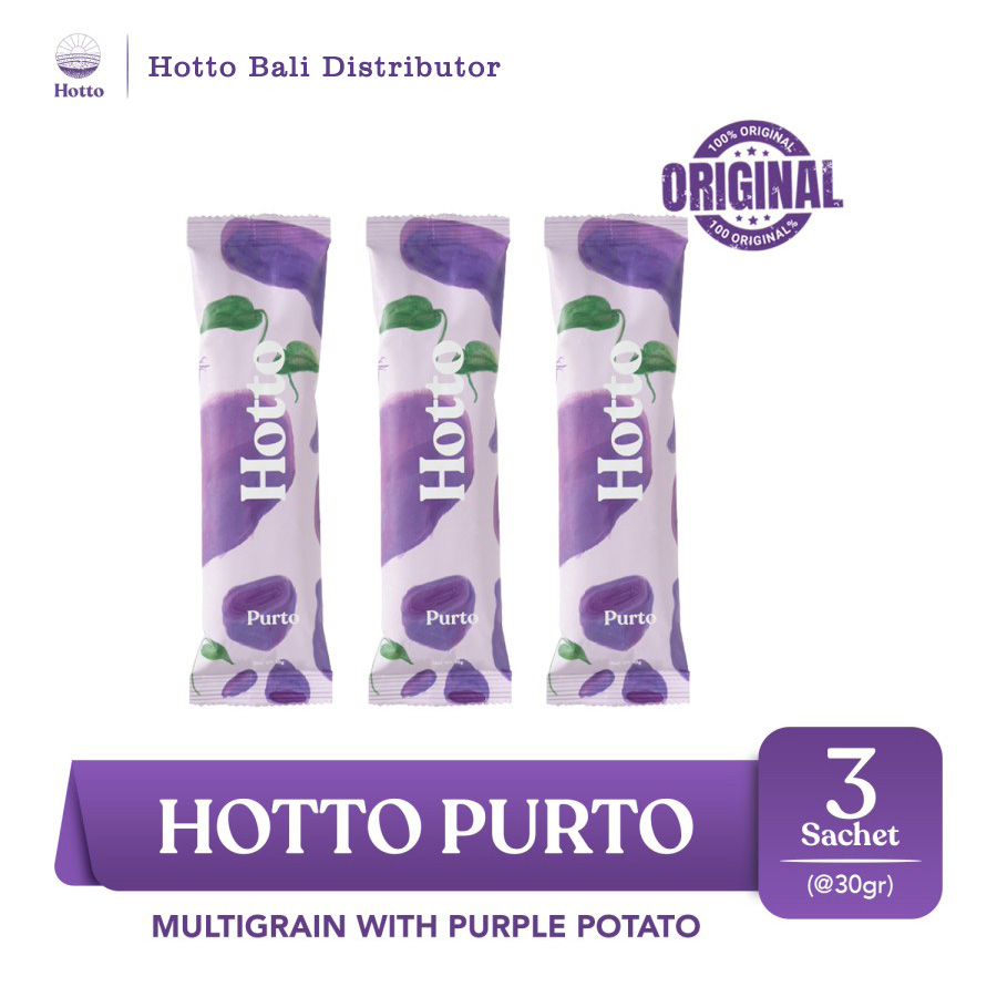 

Hotto Purto Oat 3 Sachets Superfood Multigrain Official Bali Distributor