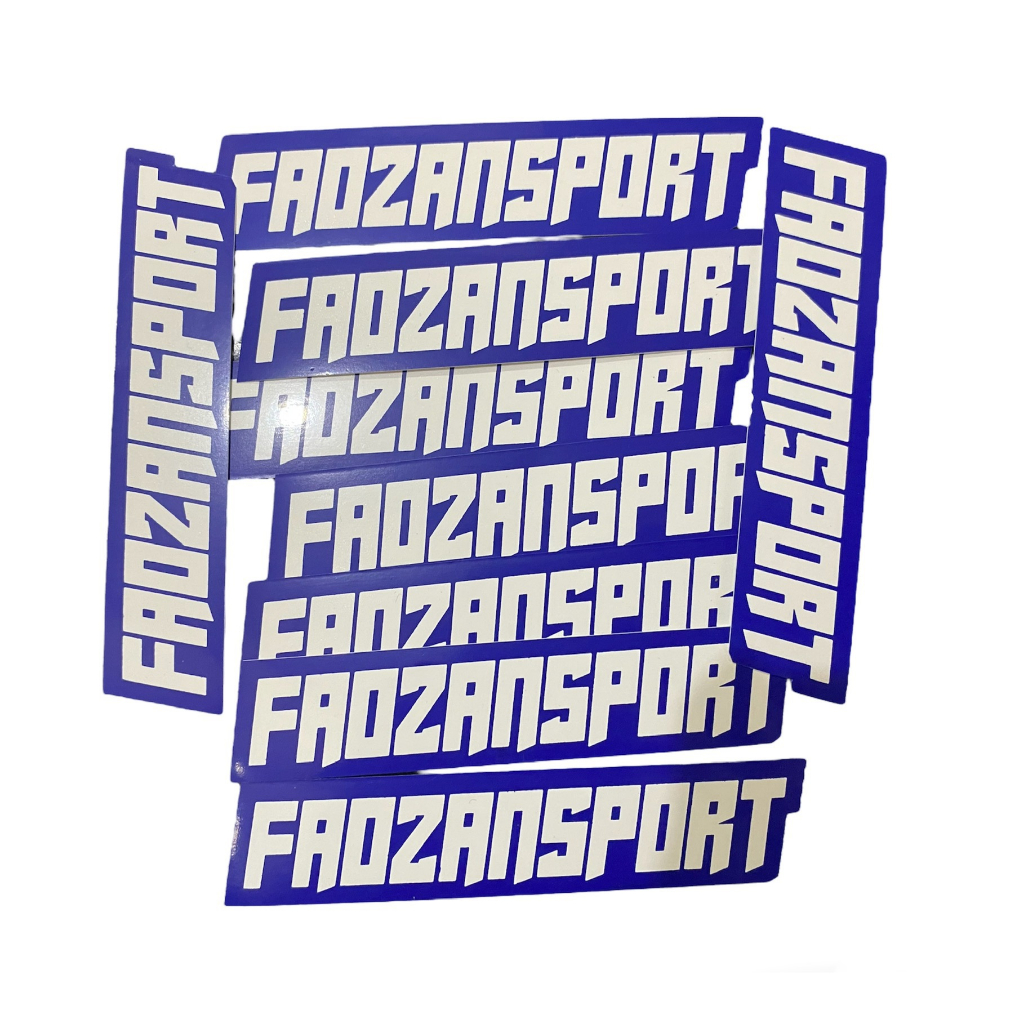 

Stiker Faozansport Biru list putih Original