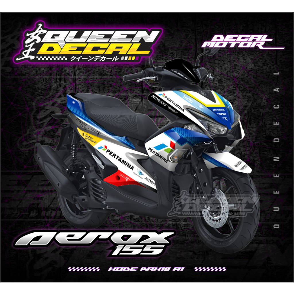 STICKER DECAL YAMAHA AEROX 155 2016/2017 -  STICKER FULLBODY - AEROX 155  MANDALIKA - ARX