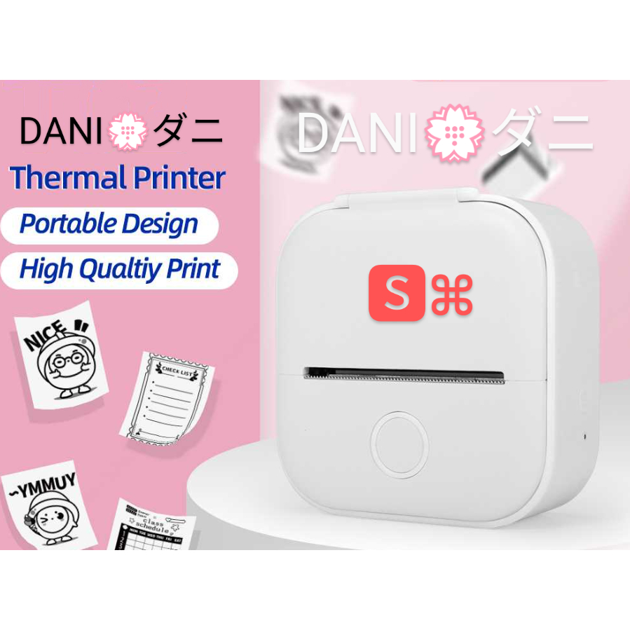 DANI  🆂⌘ダニ Portable Thermal Printer Phomemo Mini Inkless