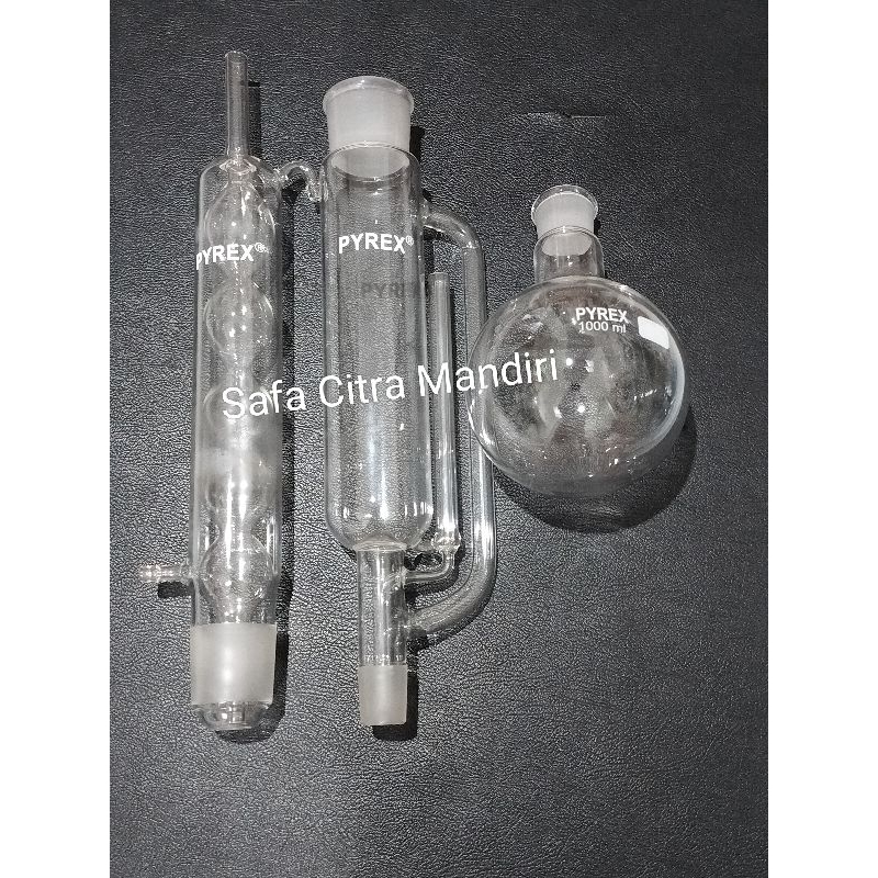 Soxhlet Extractor 1000ml Pyrex / Soxhlet Set 1000 ml Pyrex