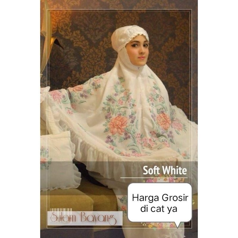 Mukena Sulam bayang sulaman tangan