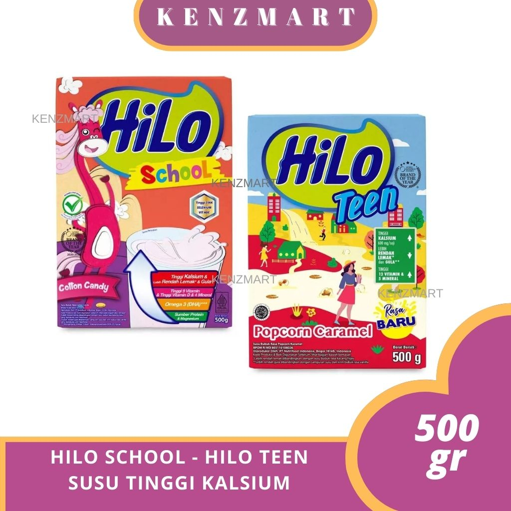 

HILO SCHOOL / HILO TEEN 500 GR 750 GR SUSU TINGGI KALSIUM RENDAH LEMAK