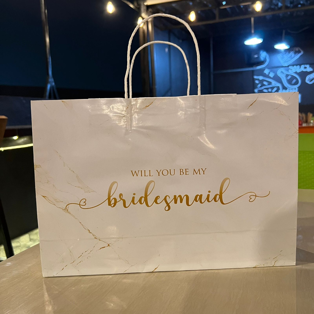 

PAPERBAG WEDDING | PAPERBAG BRIDESMAID | paperbag GIFT / Paperbag